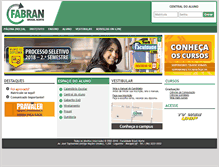 Tablet Screenshot of fabran.edu.br